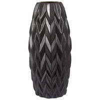 VASE 30 cm  - Schwarz, Trend, Keramik (14/30cm) - Novel