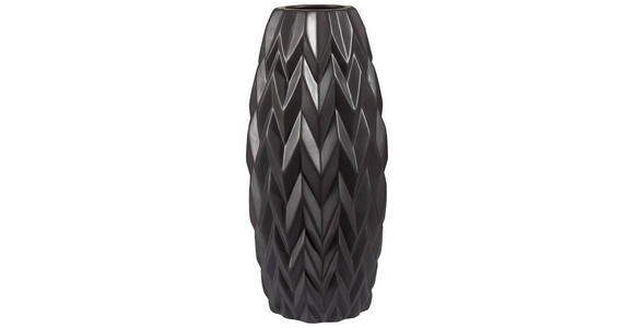 VASE 30 cm  - Schwarz, Trend, Keramik (14/30cm) - Novel