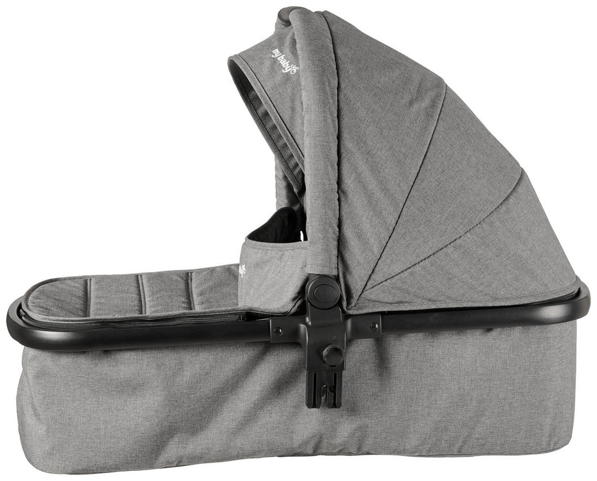 KINDERWAGENSET  Korfu   - Dunkelgrau/Schwarz, Basics, Kunststoff/Textil - My Baby Lou