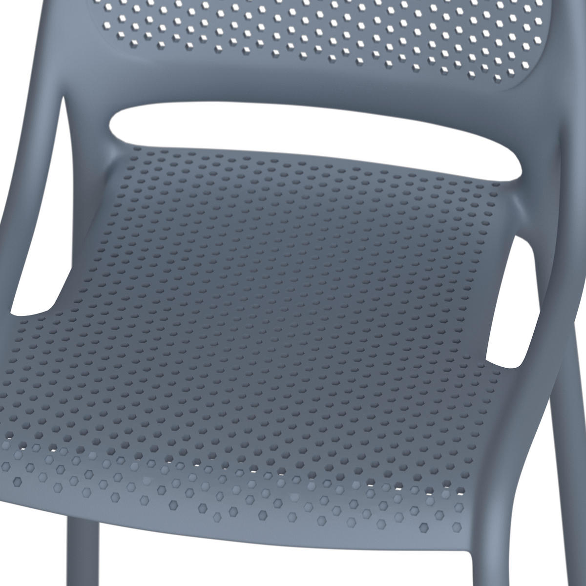 GARTENSTUHL Grau  - Grau, MODERN, Kunststoff (50/81/55cm) - Ambia Garden