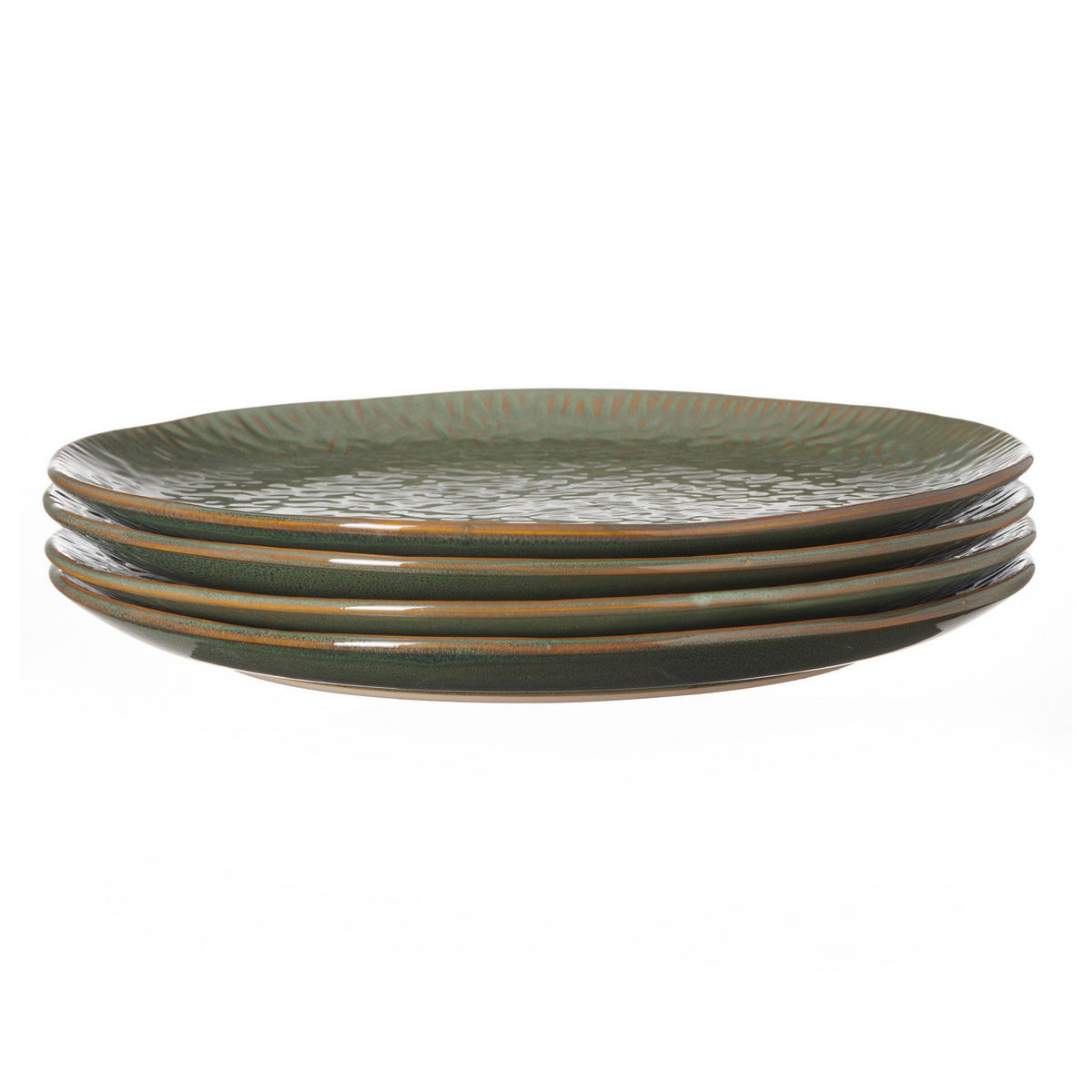 SPEISETELLERSET Matera 4-teilig  - Grün, LIFESTYLE, Keramik (32cm) - Leonardo