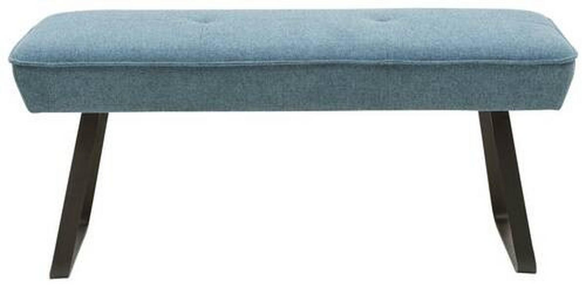 HOCKERBANK 118/50/51 cm   - Blau/Schwarz, Design, Holz/Holzwerkstoff (118/50/51cm) - Dieter Knoll
