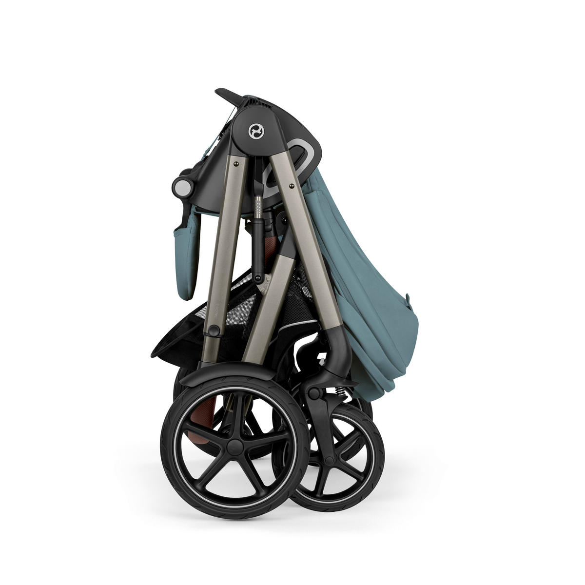 KINDERWAGEN  TALOS S LUX TPE  Stormy Blue  - Taupe/Hellblau, Basics, Kunststoff/Textil (91/60,5/110cm) - cybex GOLD
