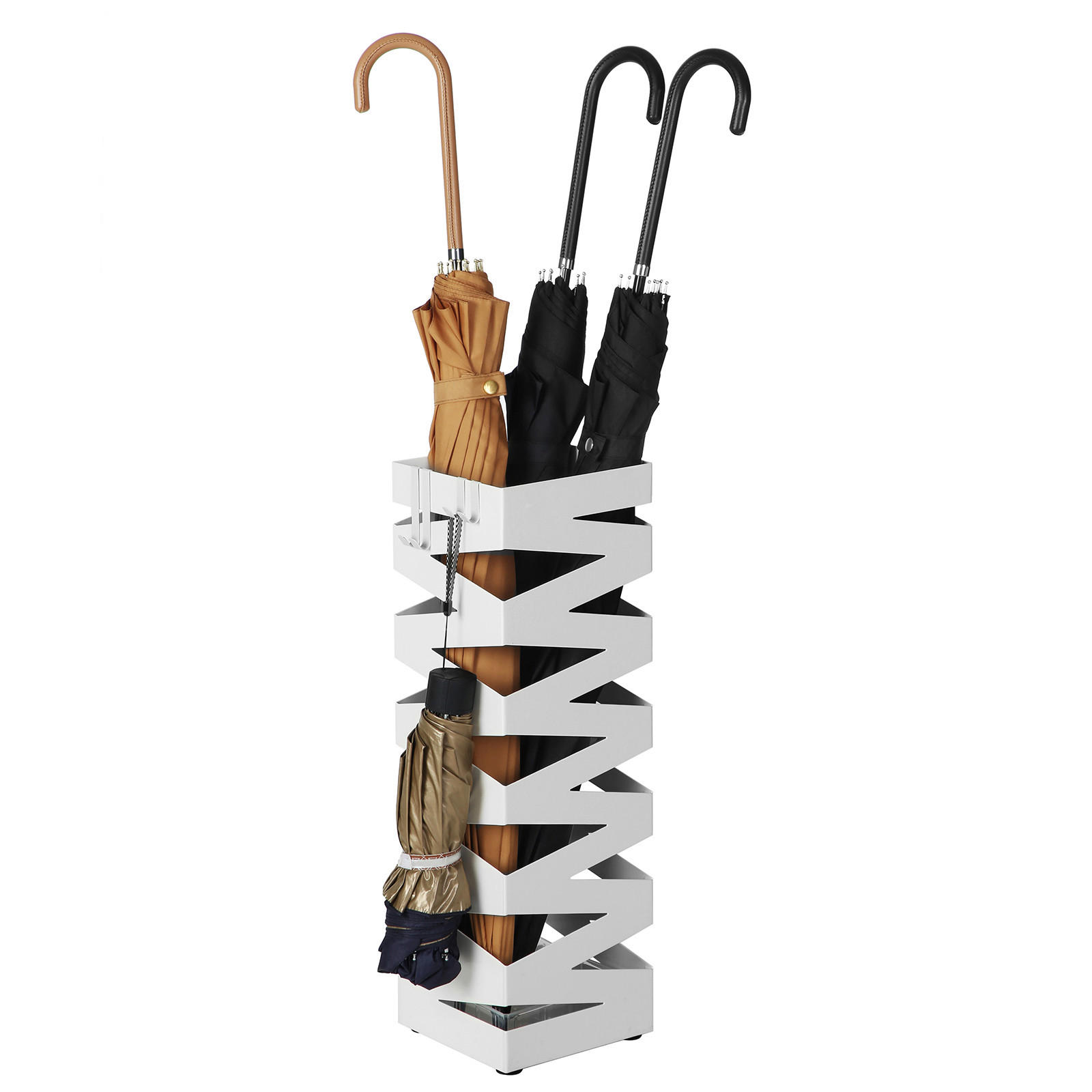 SCHIRMSTÄNDER Metall, Kunststoff Weiß  - Weiß, Trend, Kunststoff/Metall (15,5/49/15,5cm) - Boxxx