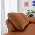 RÉCAMIERE in Echtleder Cognac  - Chromfarben/Cognac, Design, Leder/Metall (209/85-109/95-16cm) - Dieter Knoll
