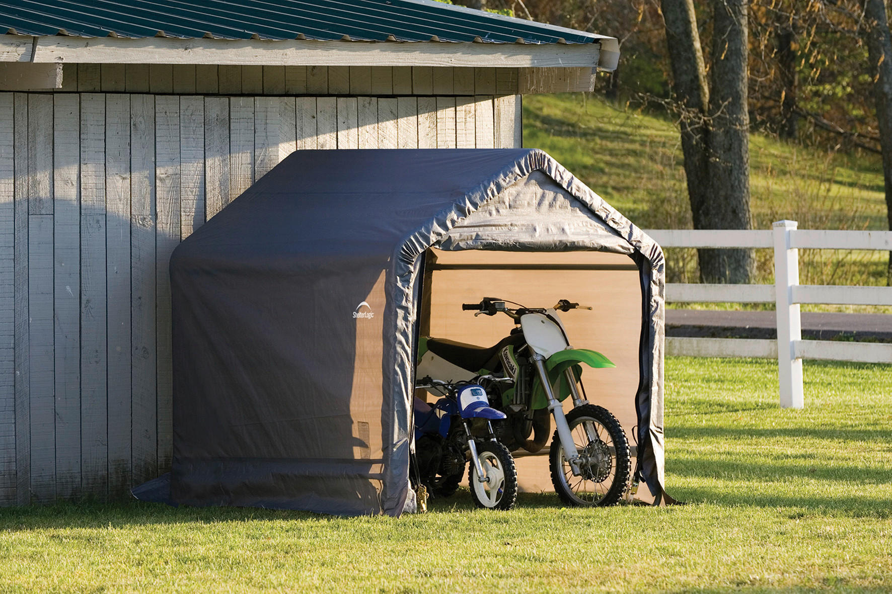 ZELTGARAGE 180/180/180 cm  - Grau, Basics, Kunststoff (180/180/180cm) - Ambia Garden