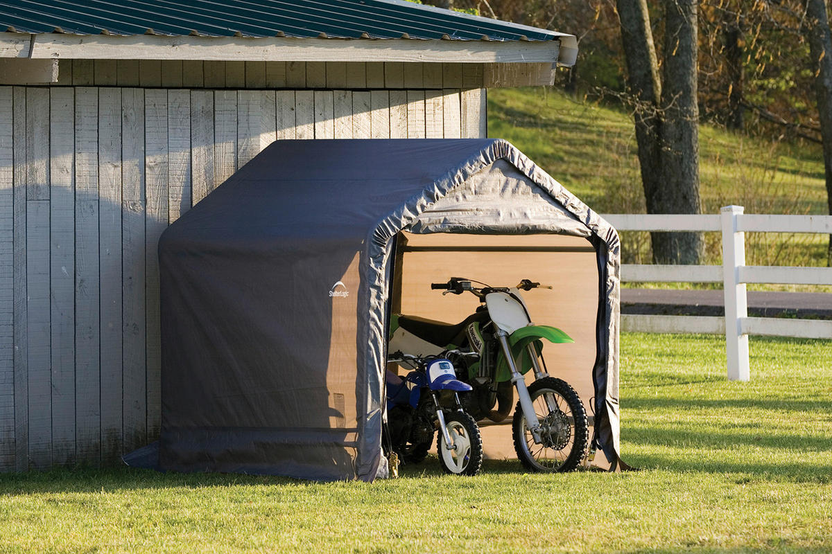 ZELTGARAGE 180/180/180 cm  - Grau, Basics, Kunststoff (180/180/180cm) - Ambia Garden
