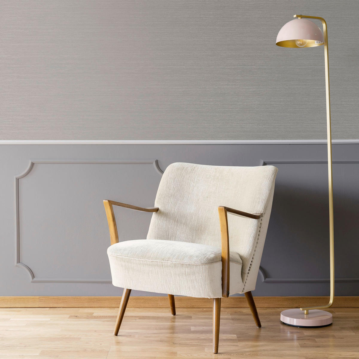 NON WOVEN-TAPET 52/1000 cm  - grå, Basics, papper/plast (52/1000cm)