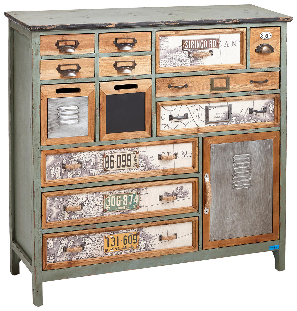 KOMMODE  in 104/98,8/32 cm  - Anthrazit/Multicolor, Trend, Holz/Keramik (104/98,8/32cm) - Landscape