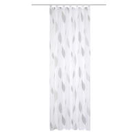 SCHLAUFENVORHANG transparent  - Taupe/Grau, KONVENTIONELL, Textil (140/175cm) - Schmidt W. Gmbh
