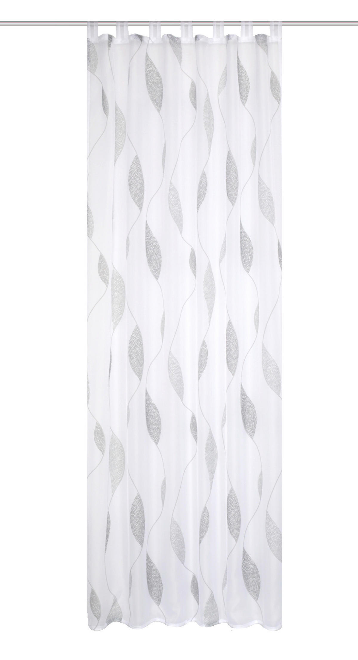 SCHLAUFENVORHANG transparent  - Taupe/Grau, KONVENTIONELL, Textil (140/175cm) - Schmidt W. Gmbh