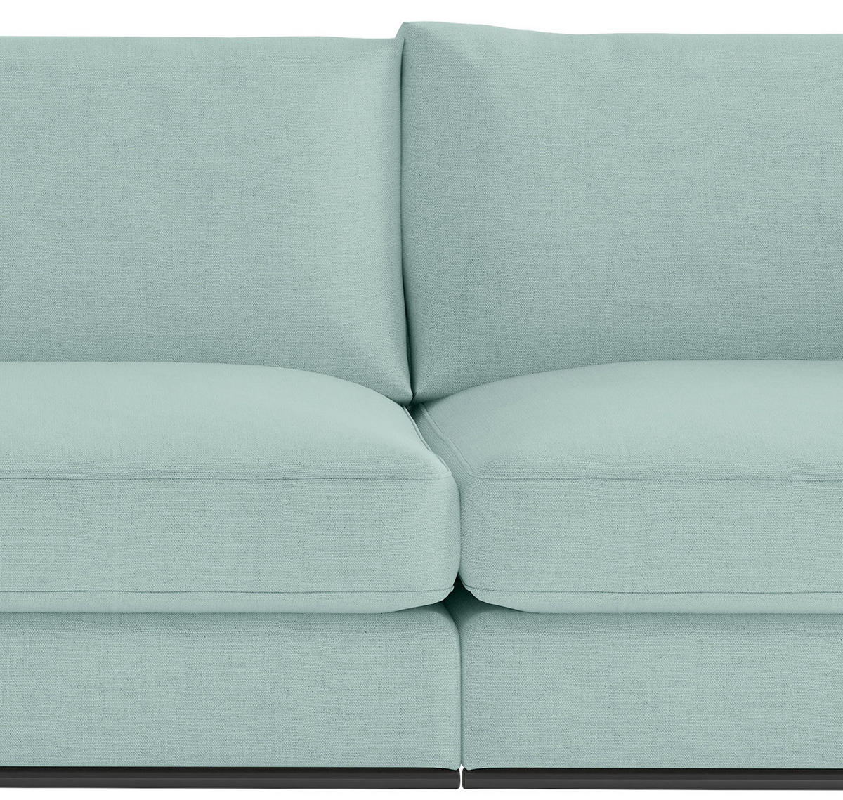 SITZGARNITUR in Webstoff Türkis  - Türkis/Schwarz, Design, Holz/Textil (278/85/103cm) - Livetastic