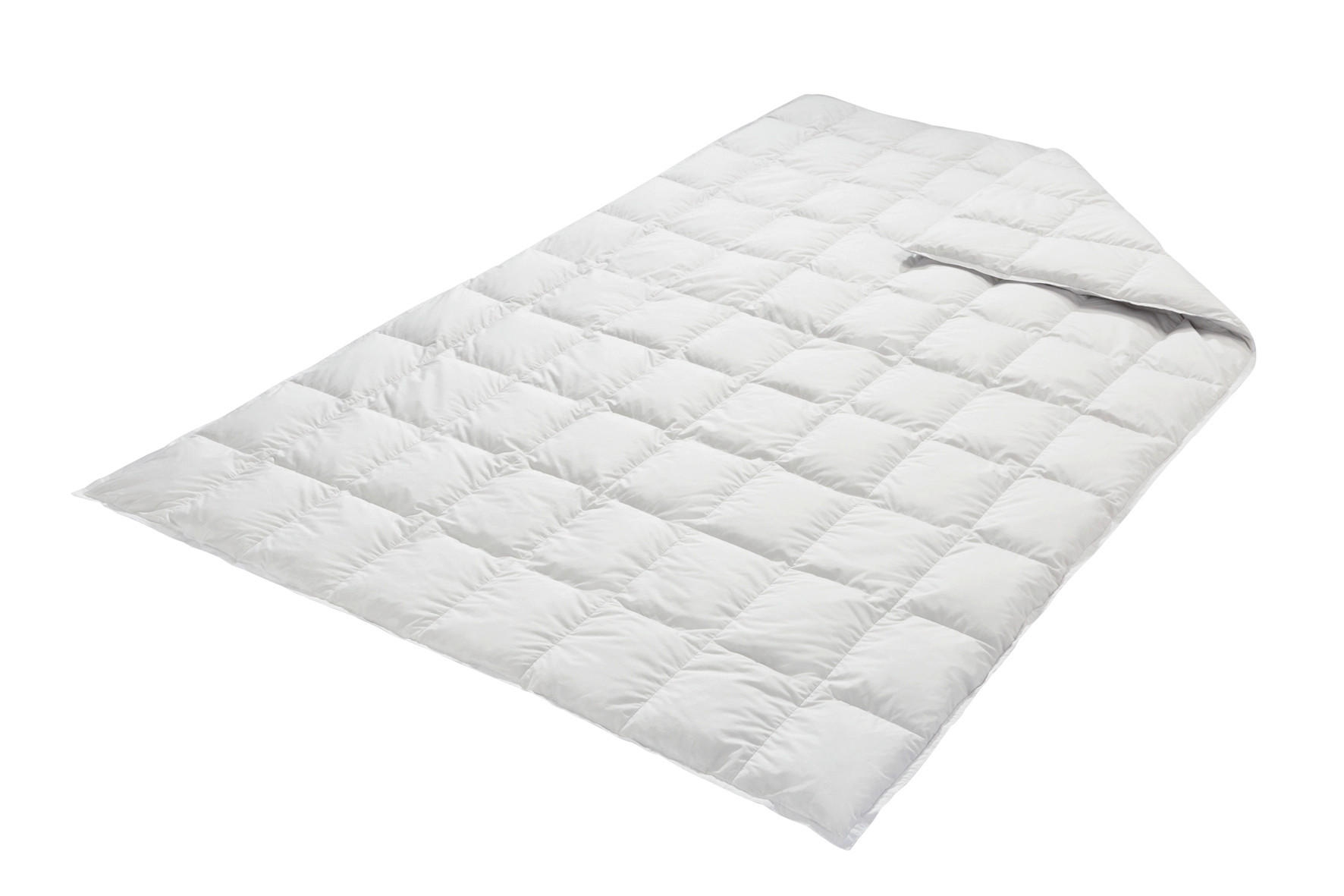DAUNENDECKE  EIDERDAUNE 140/220 cm 100 % Daunen  - Hellgrau, Basics, Textil (140/220cm)