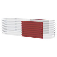 HOCHBEET-ERWEITERUNG 80/63/80 cm  - Rot, Basics, Metall (80/63/80cm)
