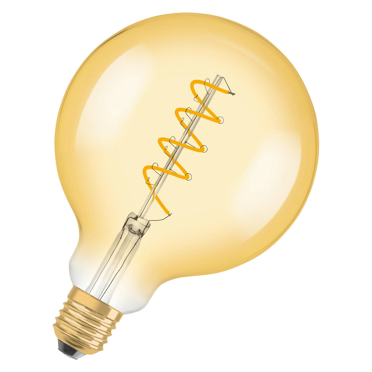 LED-LEUCHTMITTEL   E27 4 W 300 lm  - Goldfarben, Basics, Glas (12,4null) - Osram