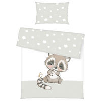 POVLEČENÍ PRO MIMINKO 100/135 cm  - bílá/hnědá, Konvenční, textil (100/135cm) - Herding