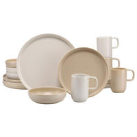 KOMBISERVICE Creme, Beige Uno Toscana 16-teilig 4 Personen  - Beige/Creme, Basics, Keramik - Creatable
