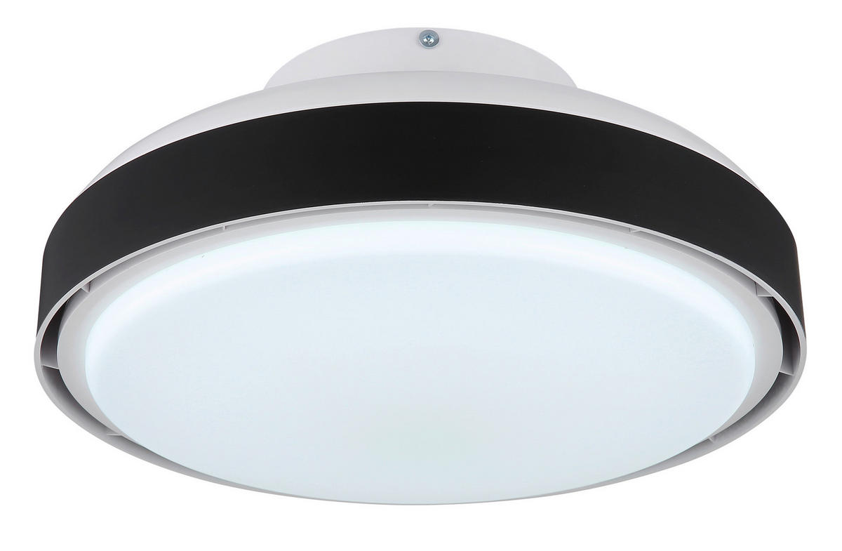 DECKENVENTILATOR  45/20 cm    - Weiss/Opal, Basics, Kunststoff (45/20cm) - Globo