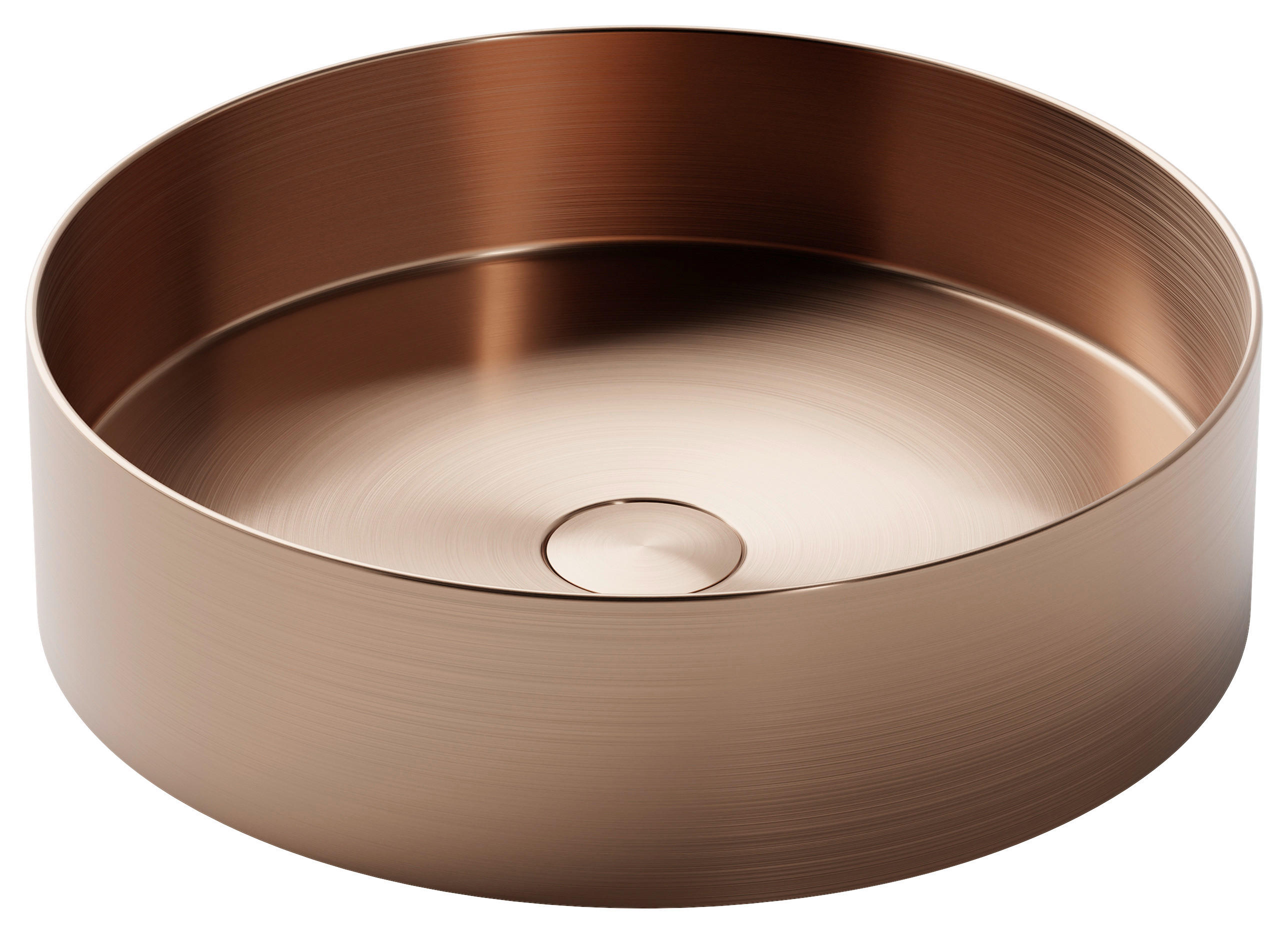 WASCHBECKEN 40/11/40 cm  - Roségold, MODERN, Metall (40/11/40cm)