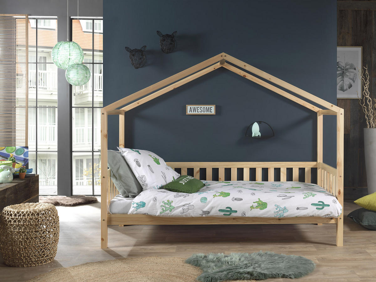 HAUSBETT Lattenrost 90/200 cm  in Naturfarben  - Naturfarben/Kieferfarben, MODERN, Holz (90/200cm) - MID.YOU