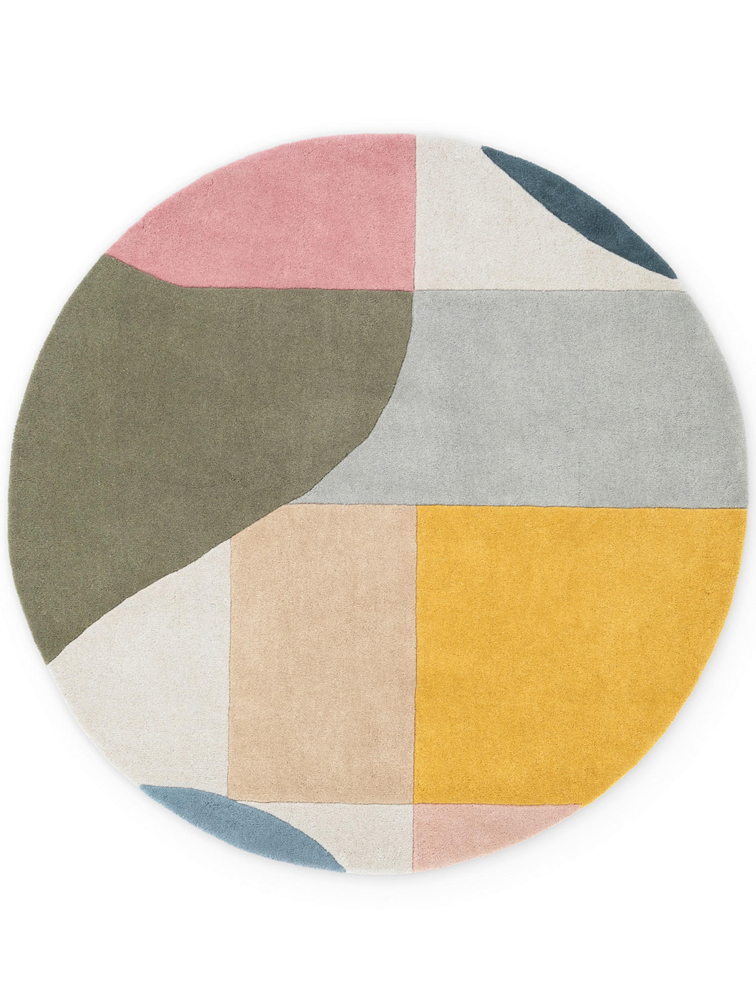 WOLLTEPPICH 160 cm Westminster Curzon Creme, Multicolor rund  - Multicolor/Creme, Basics, Textil (160cm) - Ted Baker