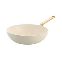 WOK Evolution Keramikbeschichtung 28 cm  - Goldfarben/Creme, Basics, Metall (28cm) - GreenPan