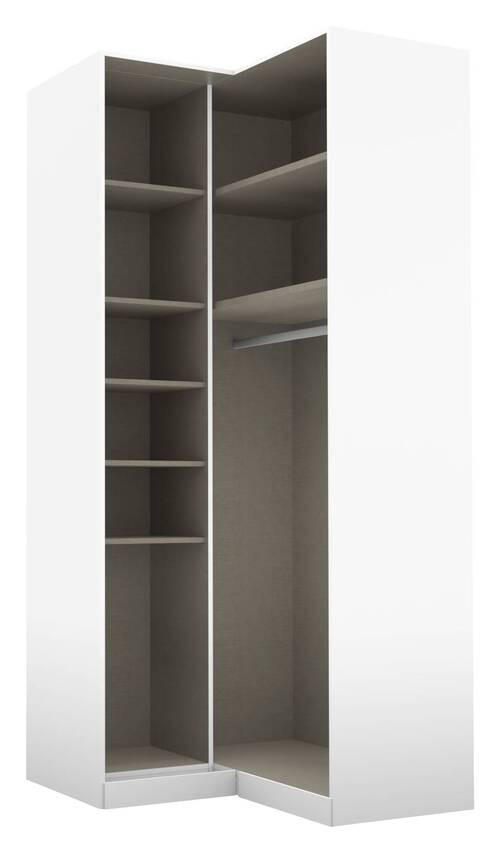 SAROK RUHÁSSZEKRÉNY - ezüst/alumínium színű, Modern, faalapú anyag (100/229/102cm) - Rauch Möbel
