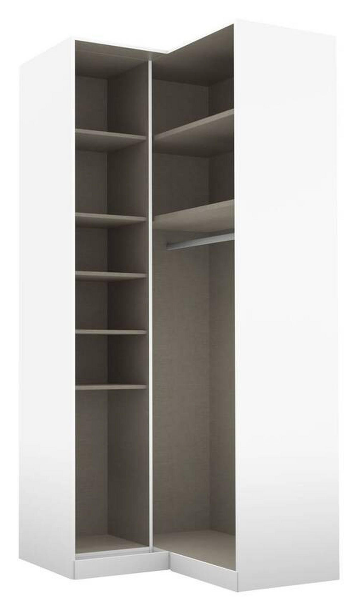 SAROK RUHÁSSZEKRÉNY - ezüst/alumínium színű, Modern, faalapú anyag (100/229/102cm) - Rauch Möbel