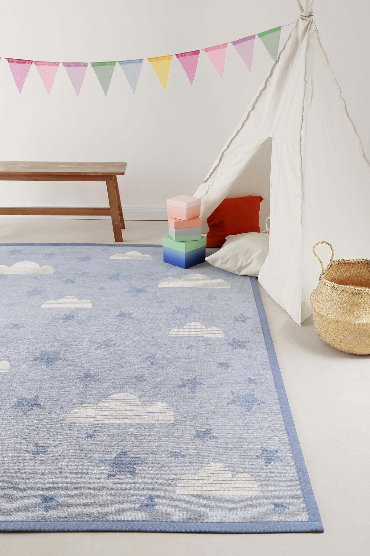 DETSKÝ KOBEREC - svetlomodrá/modrá, Trend, textil (100/160cm) - Esprit