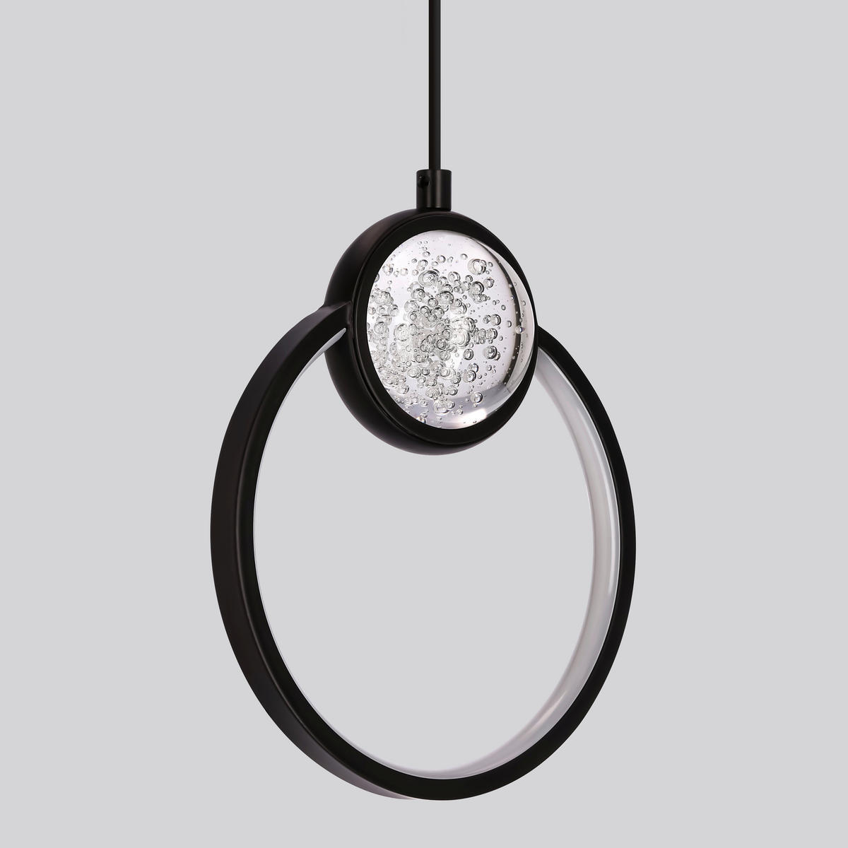 LED-PENDELLEUCHTE 20/7,8/120 cm  - Schwarz/Weiß, KONVENTIONELL, Kunststoff/Metall (20/7,8/120cm)