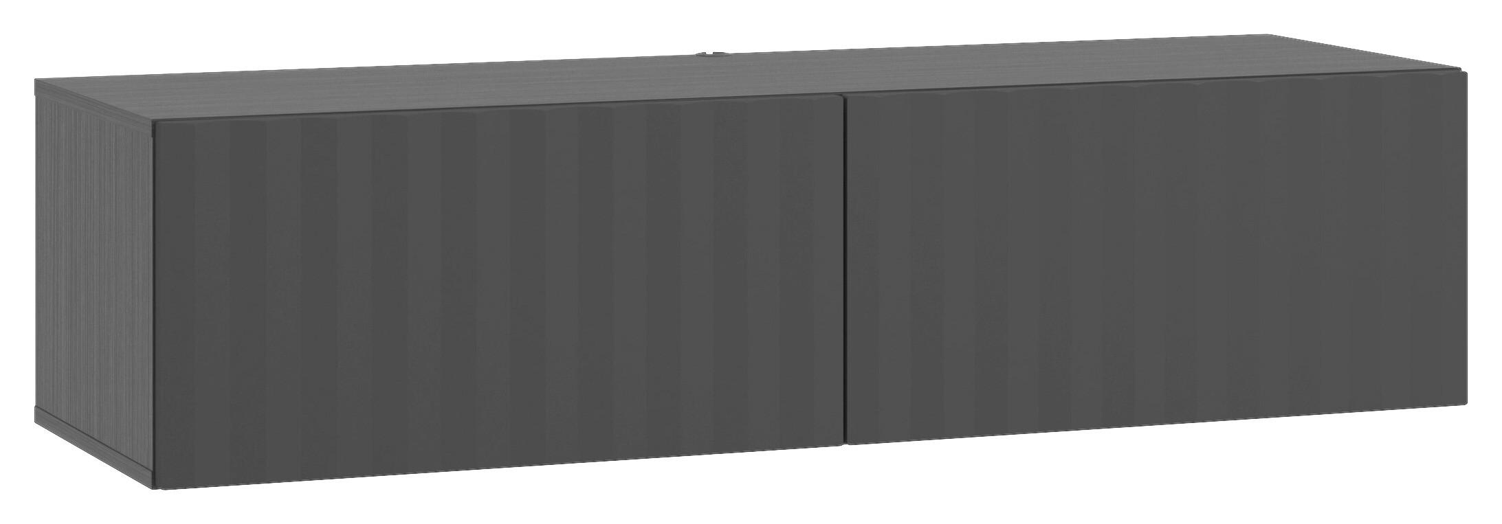 TV STOLEK, černá, 128/32/42 cm - černá, Basics, kompozitní dřevo (128/32/42cm) - Xora