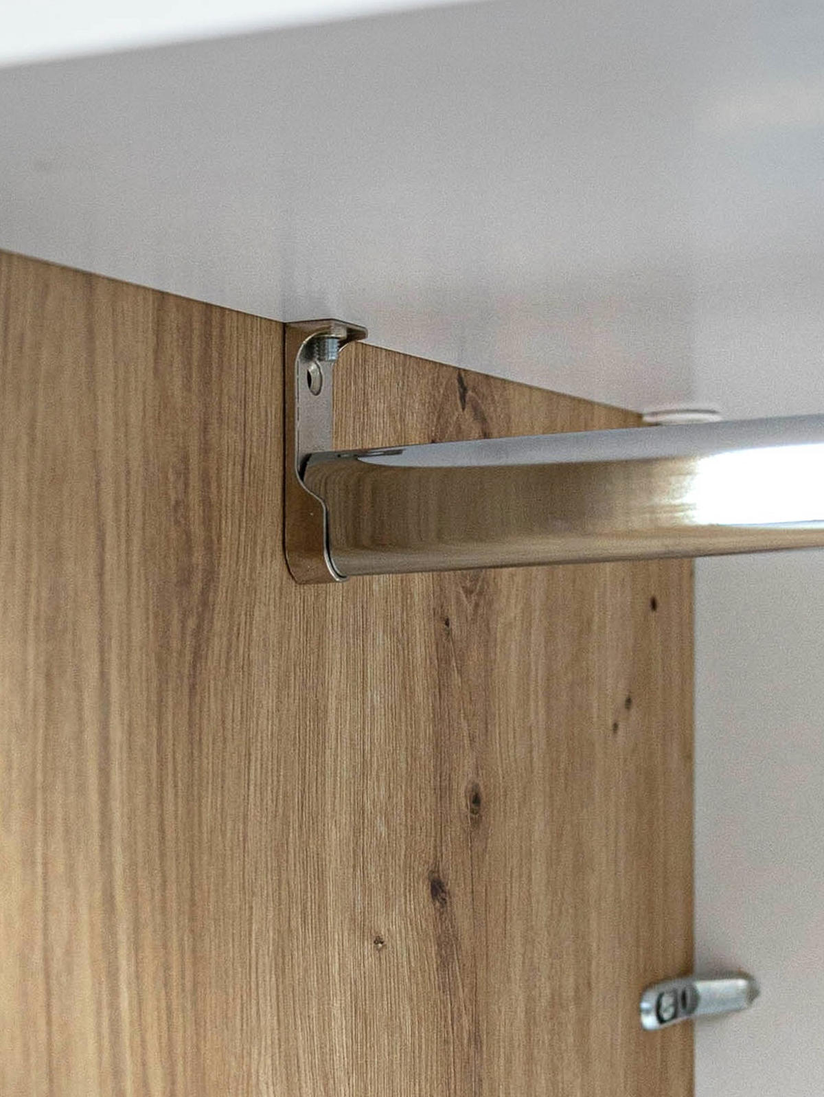 SCHIEBETÜRENSCHRANK 2-türig Eiche Artisan  - Schwarz/Eiche Artisan, MODERN, Holzwerkstoff/Metall (215/205/61,5cm) - Boxxx