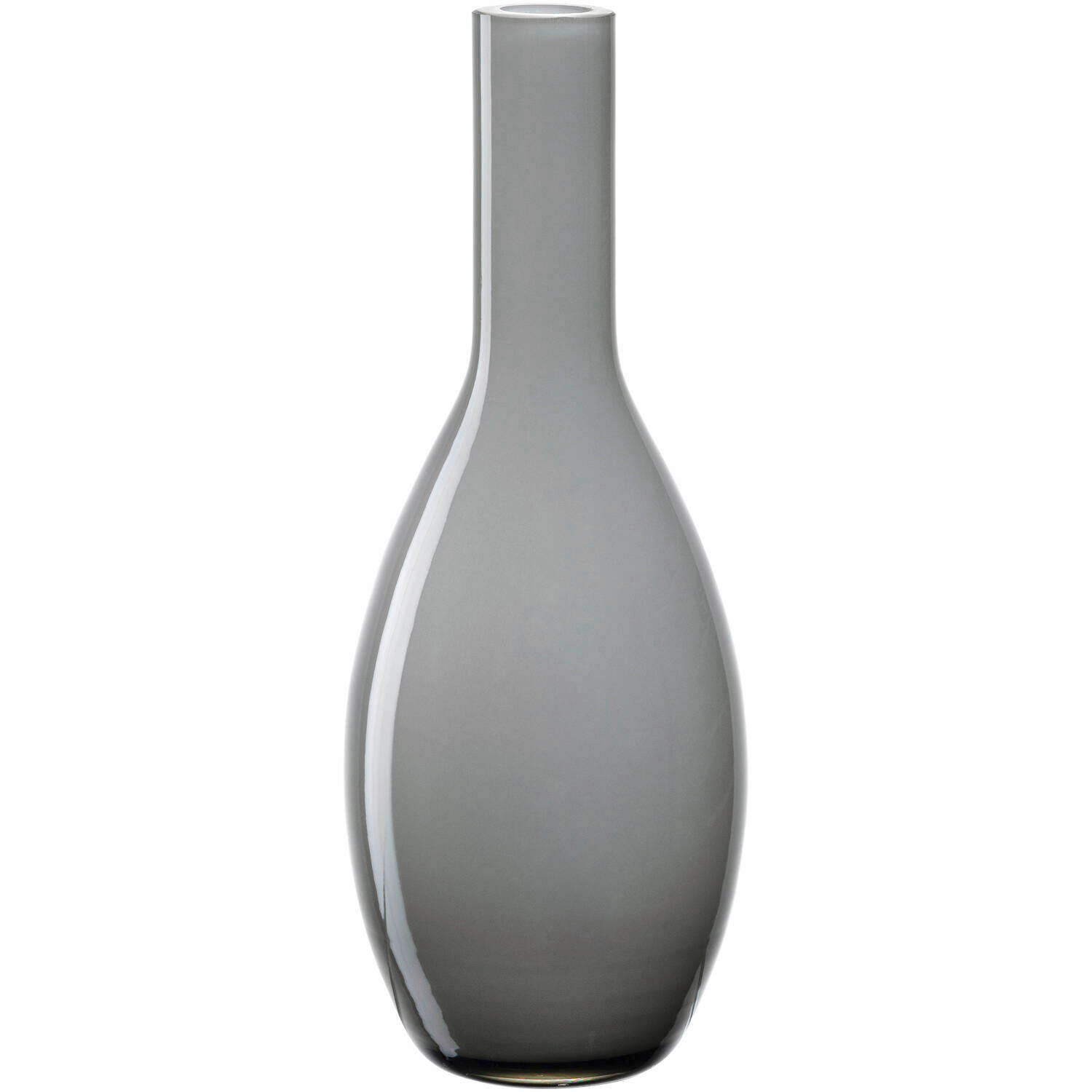 VASE  - Grau, Design, Glas (7/18/7cm) - Leonardo