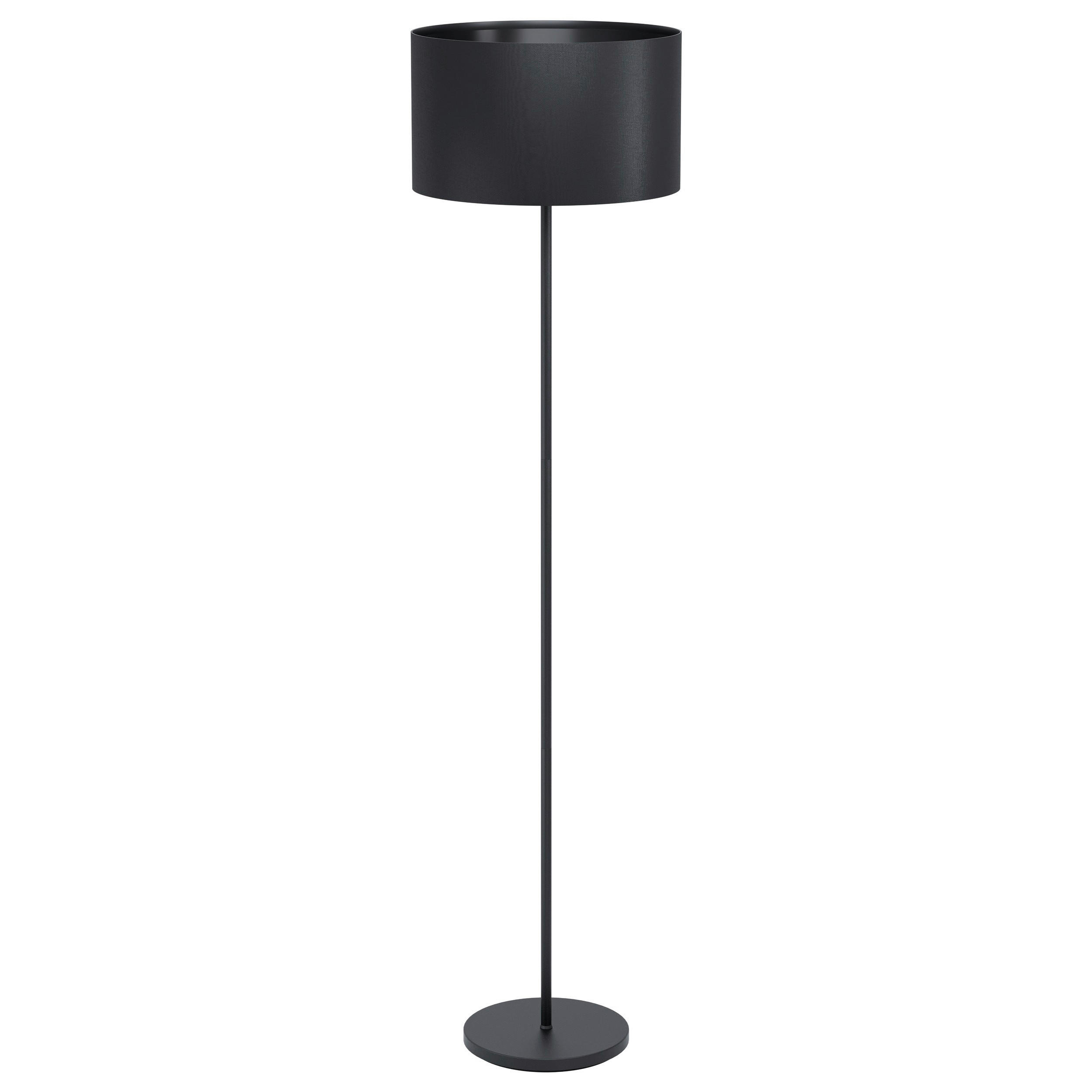 PODNA LAMPA - crna, Trendi, metal/tekstil (38/151,5cm)
