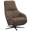 RELAXSESSEL in Textil Braun  - Schwarz/Braun, Design, Textil/Metall (77/108/95cm) - Chilliano
