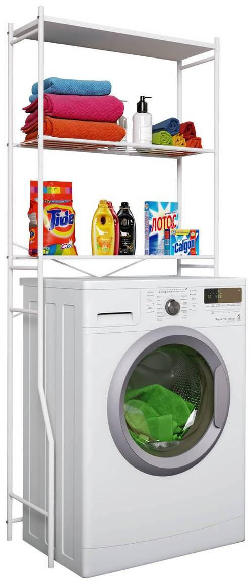 WASCHMASCHINENSCHRANK 67,5/160/25 cm  in Weiss  - Weiss, Modern, Metall (67,5/160/25cm) - MID.YOU