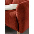 ECKSOFA Rostfarben Flachgewebe  - Rostfarben/Buchefarben, KONVENTIONELL, Holz/Textil (144/230cm) - Carryhome