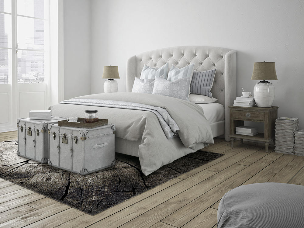 TKANÝ KOBEREC, 80/150 cm, antracitová, šedá, tmavě šedá - šedá/tmavě šedá, Design, textil (80/150cm) - Esprit
