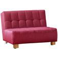 SCHLAFSOFA Juice in Rot  - Rot/Naturfarben, Design, Holz/Textil (125/92/102cm) - Novel