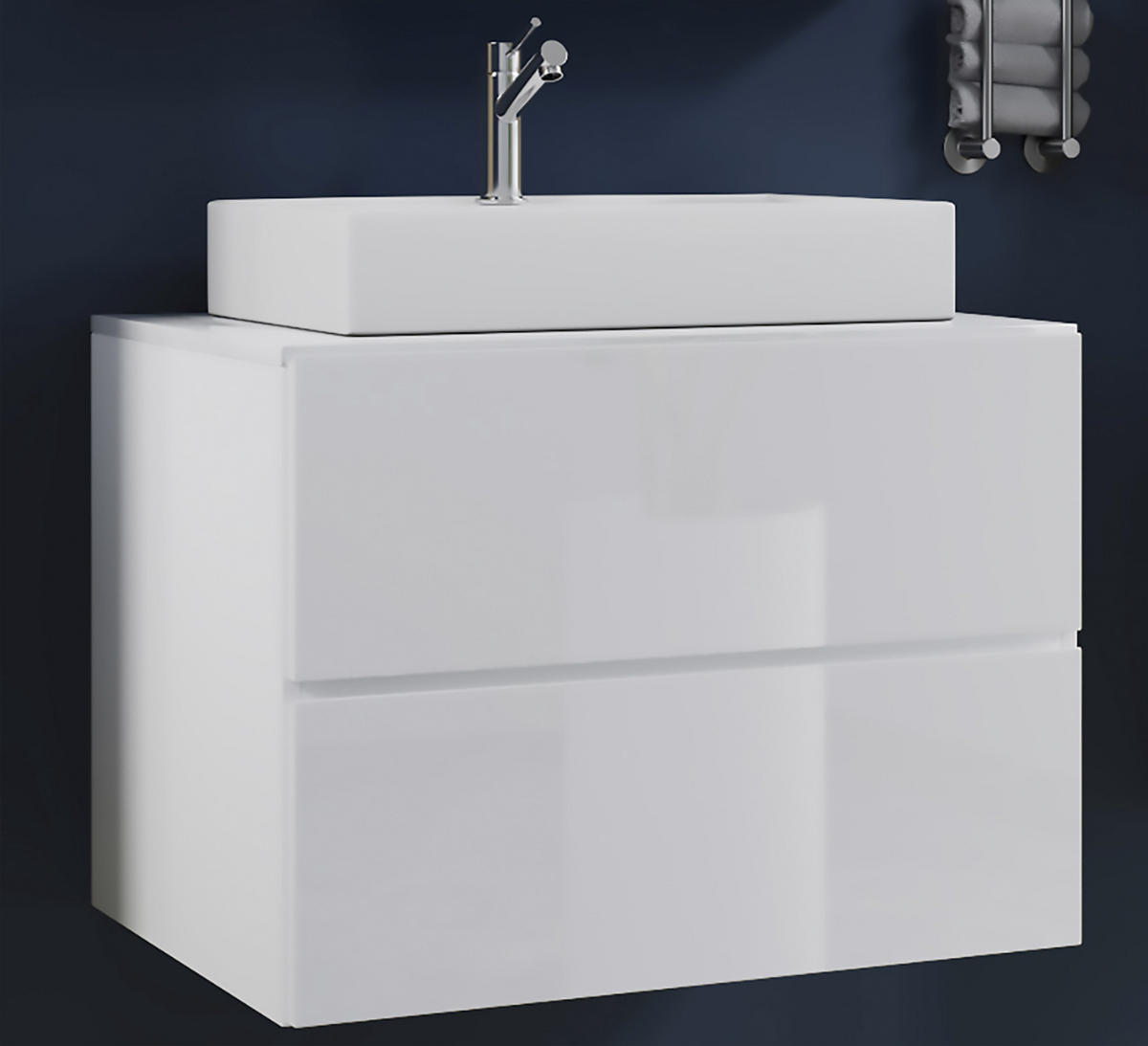 WASCHTISCHKOMBI 60 cm  - Weiß, MODERN, Keramik/Holzwerkstoff (60cm) - MID.YOU