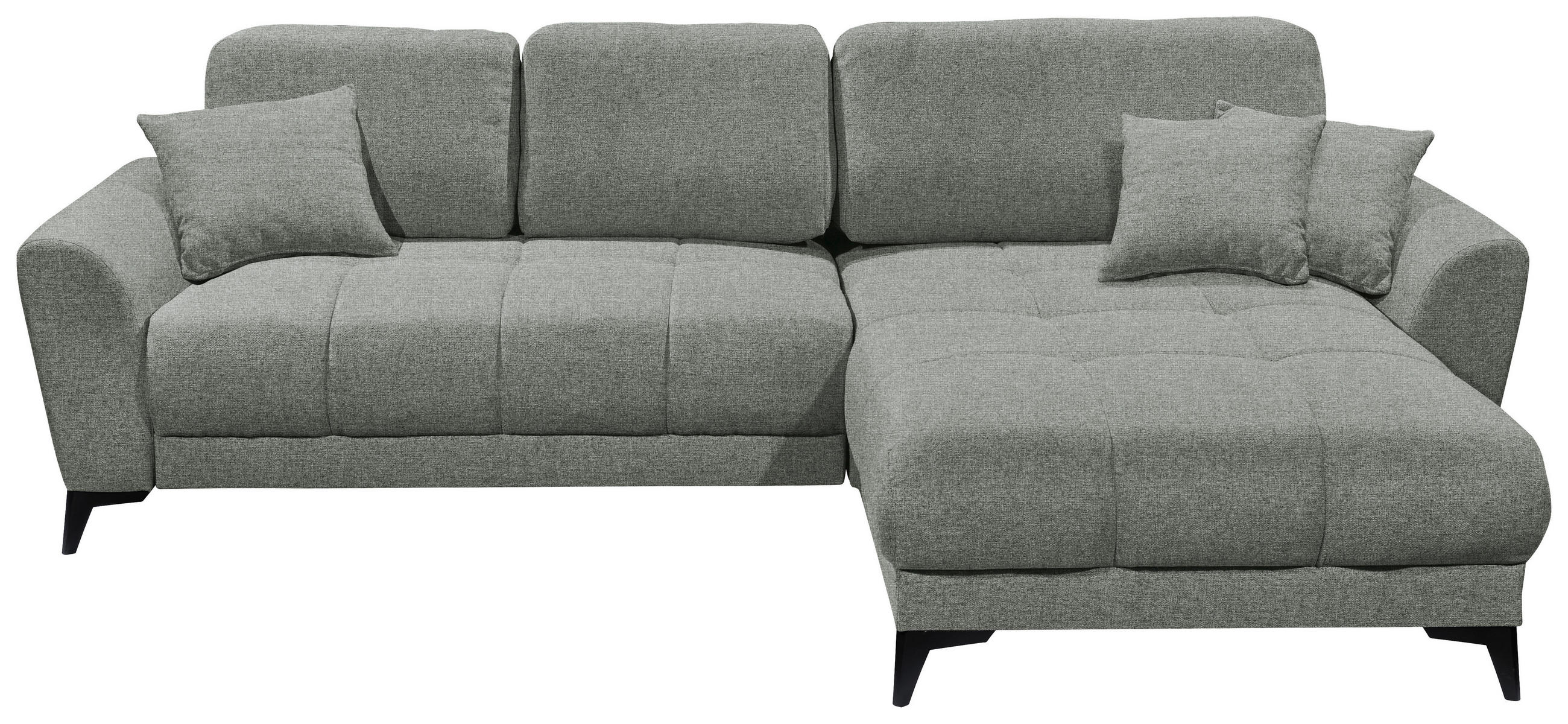ECKSOFA in Webstoff Olivgrün  - Schwarz/Olivgrün, Konventionell, Kunststoff/Textil (281/189cm) - Carryhome