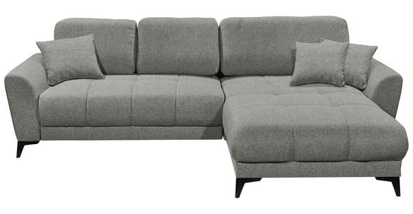 ECKSOFA  in Webstoff Olivgrün  - Schwarz/Olivgrün, KONVENTIONELL, Kunststoff/Textil (281/189cm) - Carryhome
