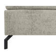 BOXSPRINGBETT 140/200 cm  in Hellgrau  - Hellgrau/Schwarz, Design, Textil/Metall (140/200cm) - Esposa