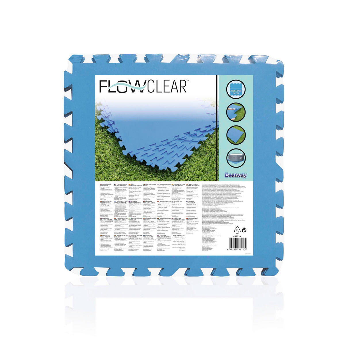 BODENPLANE 58220  - Blau, Basics, Kunststoff - Bestway