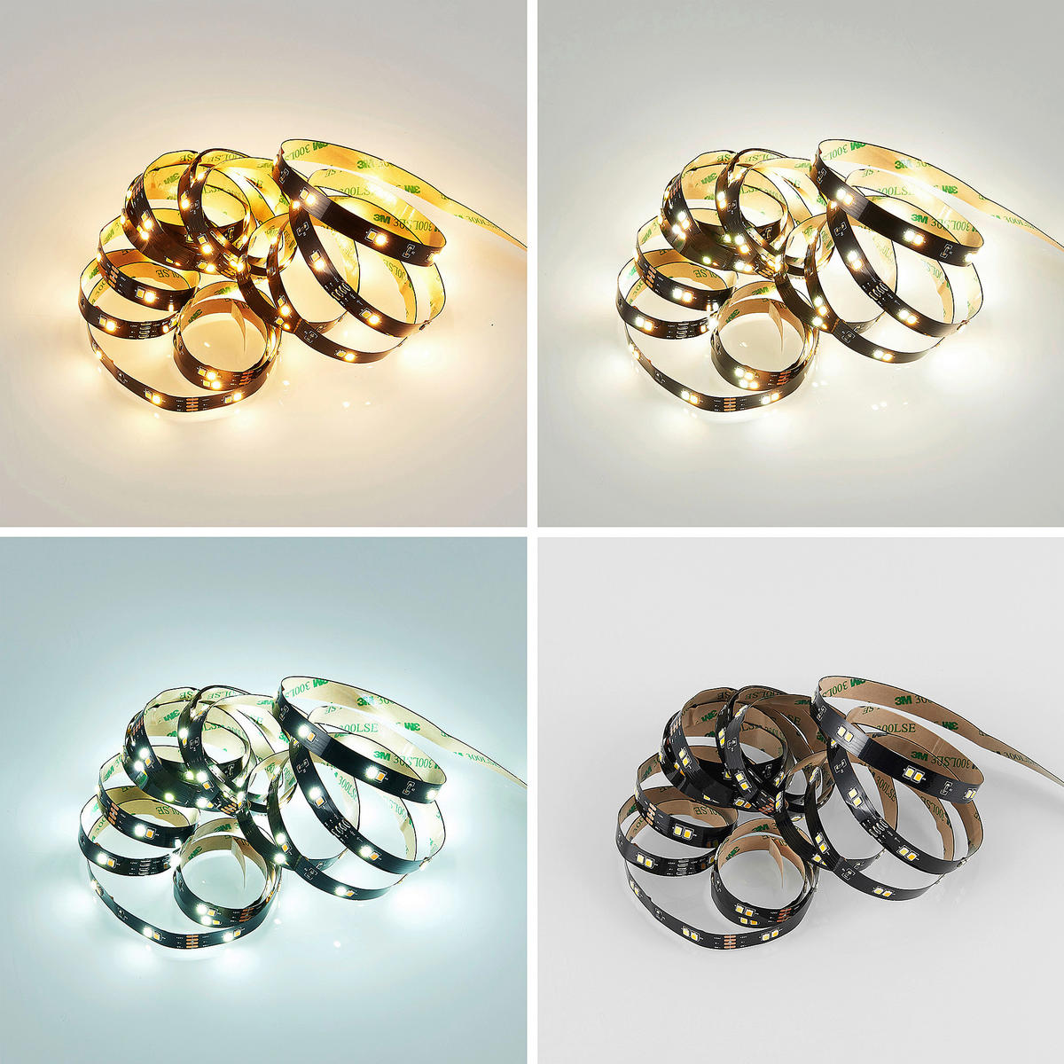 LED PÁSIK, 300 cm - čierna, Basics, plast (300cm)