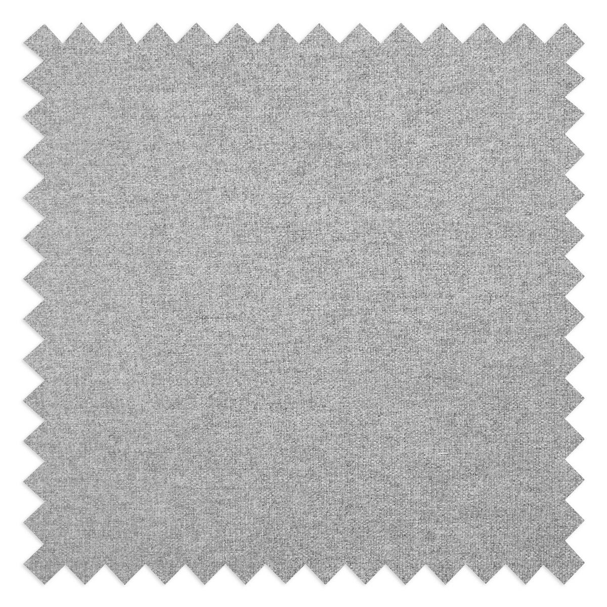 HOCKER in Textil Hellgrau  - Buchefarben/Hellgrau, Design, Holz/Textil (61/49/65cm) - Livetastic