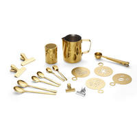 KAFFEESET Goldfarben 23-teilig  - Goldfarben, Basics, Metall - Echtwerk