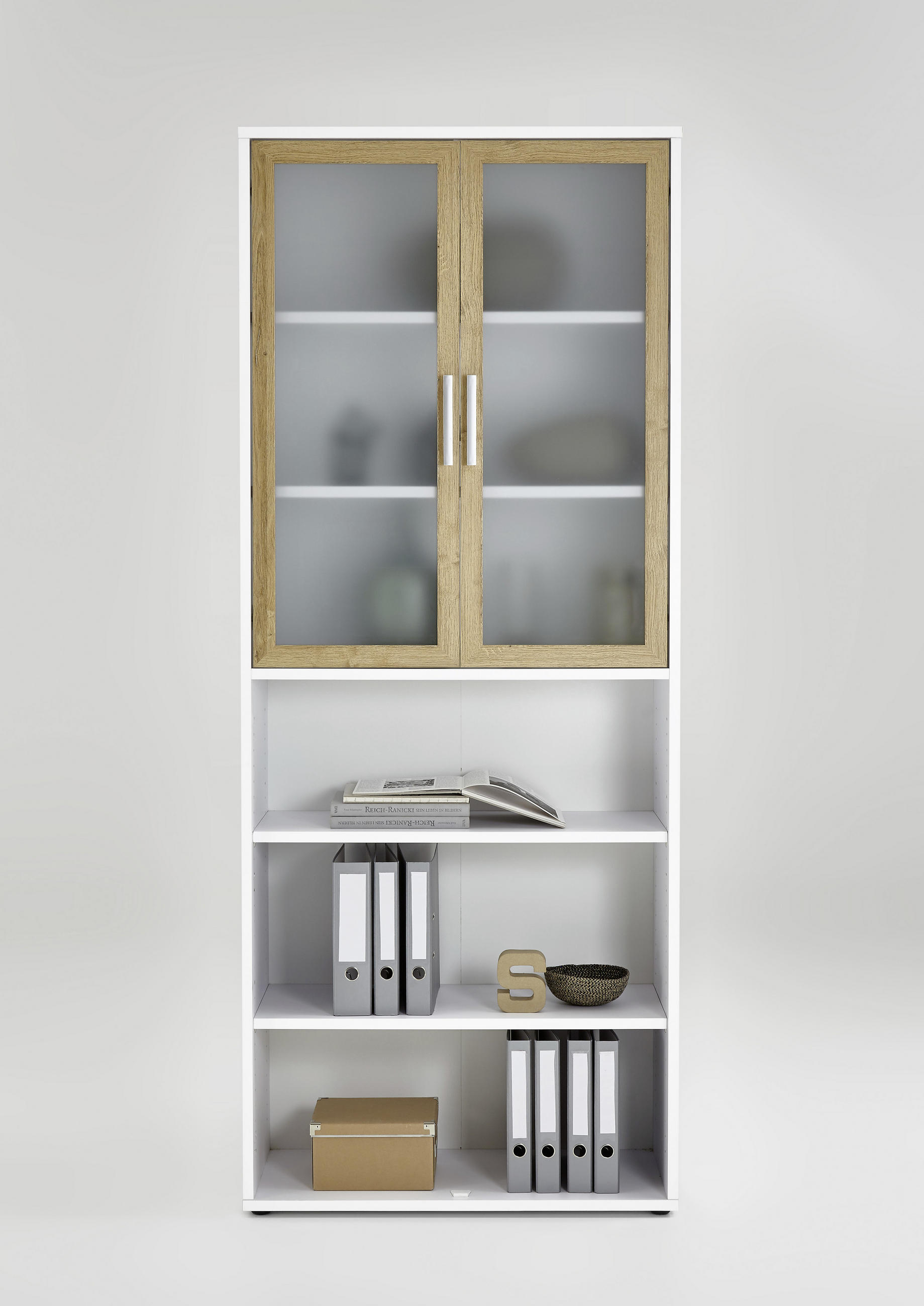 TÜRENSET - Chromfarben/Alteiche, MODERN, Glas/Holzwerkstoff (84/106/1,5cm) - Carryhome