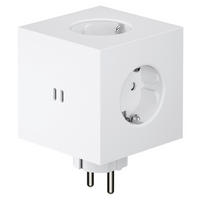 STECKDOSENWÜRFEL - Weiß, Basics, Kunststoff (7,6/7,6/11,3cm) - AVOLT