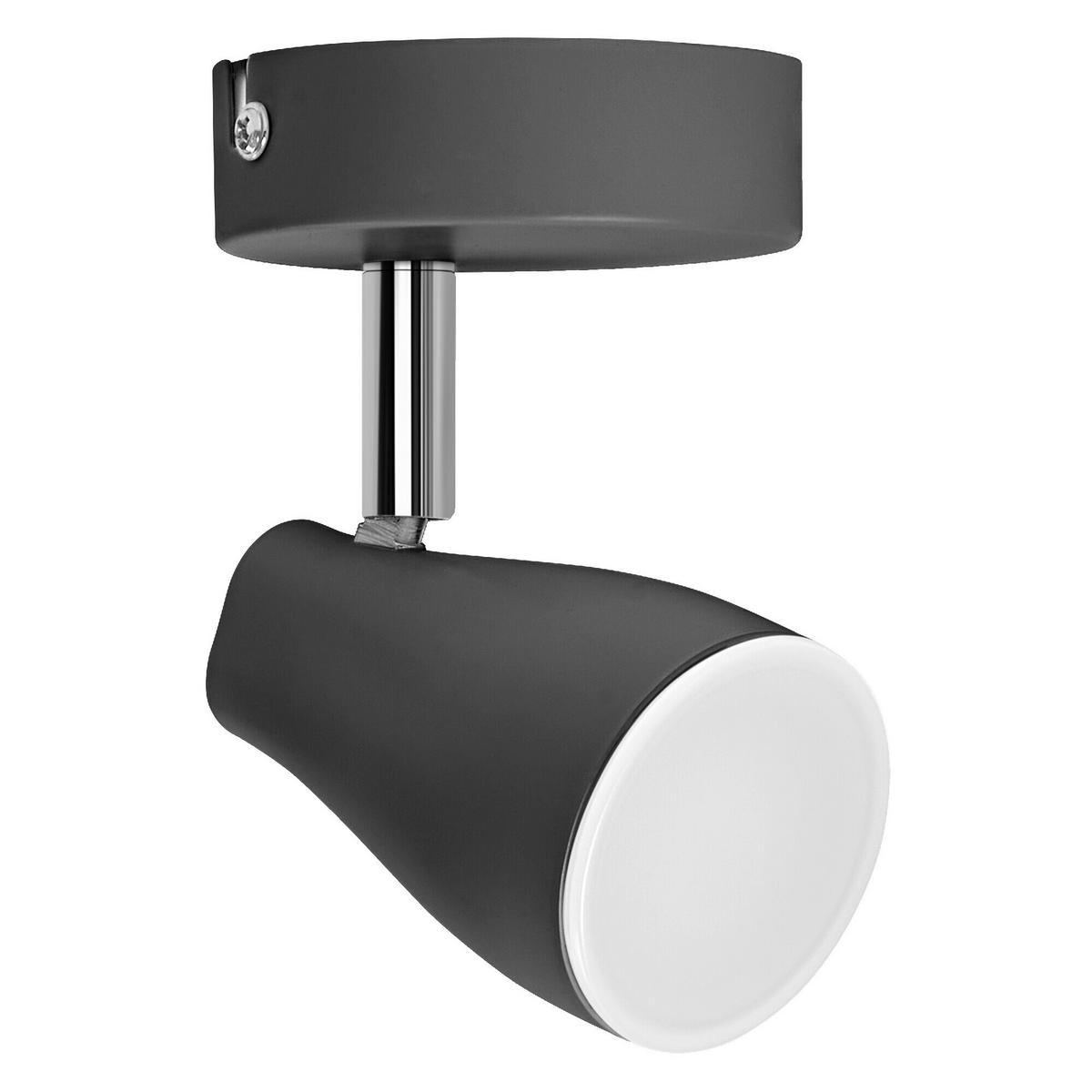 LED-STRAHLER 8/11/9,2 cm   - Schwarz, Basics, Kunststoff/Metall (8/11/9,2cm) - Osram